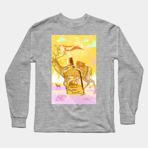 WINTER WHISKEY Long Sleeve T-Shirt by Showdeer